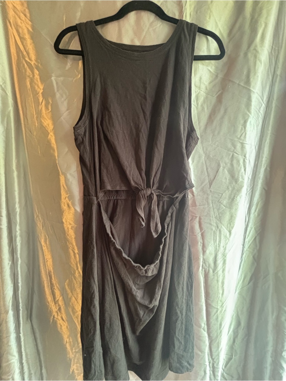 Aerie Sleeveless Tie-Front Midi Dress Size Large